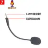 Adecuado para Auriculares con Micrófono Razer Thunder Tooth Whale, Enchufe de 3.5 mm, Micrófono con Cancelación de Ruido, Accesorios de Micrófono, Brazo de Micrófono