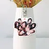 Doble llavero acrílico blanco de Kim Daehyun y Zhou Ziyu Colgante de bolsa de apoyo para fans Colgante de mochila Celebridad