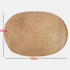 Original palha tecida artesanato placemat personalizado linho placemat cânhamo corda placemat tecido montanha-russa tapete de placa de isolamento térmico
