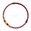 Pulsera de Oro Puro 999 con Cuentas de la Suerte, Hilo Rojo para el Año de Nacimiento, Mes Completo del Bebé, Adulto, Ceremonia de Apertura, Joyería de Oro, Regalo Casual