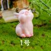 8 adornos de pastel de cerdo de la suerte para coche, regalo DIY, colgante de dibujos animados carnosos, artesanías de resina del año del cerdo