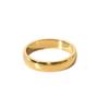 Anillo Liso Simple de 6 mm de Venta Caliente Transfronteriza Oro de 18K No Se Desvanece Anillo para Dedo Índice Anillos de Pareja Joyería al Por Mayor