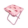 Taburete Plegable para Exteriores Silla de Camping Taburete Cruzado Bolso de Cola Taburete Pequeño Taburete de Pesca Silla Estilo Correa