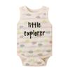 Ropa de Niños Verano Bebé Lindo Patrón de Bebé Niños y Niñas Chaleco sin Mangas Estampado Camiseta Triangular Niños