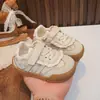 Estilo Doce Sapatos para Bebês e Crianças Pequenas Jardim de Infância Acabamento em Renda Velcro Solado Macio Antiderrapante Respirável Sapatos de Desenho Animado Primavera e Outono