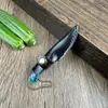 Canivete de Bolso de Aço Inoxidável Transfronteiriço, Mini Faca de Desembalagem Portátil, Faca de Exterior, Faca Reta Pequena Requintada, Faca de Frutas Criativa