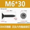 Tornillos Autorroscantes Hexagonales de Cabeza Avellanada de Acero Inoxidable 304 Negro Tornillos de Cabeza Plana Tornillos Autorroscantes para Madera Mm2M3M4