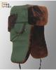 Sombrero Lei Feng de Terciopelo Engrosado para Exteriores de Invierno para Hombres, Sombrero de Algodón para Guardia de Propiedad, Sombrero con Protección para los Oídos, a Prueba de Viento, Frío y Cálido