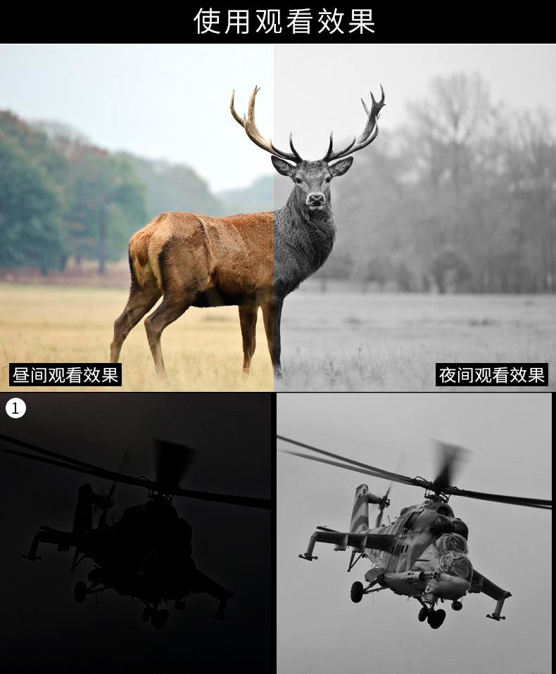 PQ1W 望远镜高倍高清瞄准器十字日夜两用全黑拍照