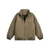Ropa Vintage Yidao 2026 Invierno Nuevo Estilo Japonés Cuello Alto Ropa de Trabajo Chaqueta de Algodón Hombre Retro High-End Vibe Desaliñado Guapo Abrigo Cálido