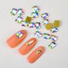 AB cor fundo plano broca de unhas em forma de broca longa gota de água prego lantejoulas diy unhas jóias diamante fabricantes atacado
