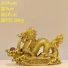 Adorno de Dragón de Latón, Dragón Propicio Jugando con una Perla, Dragón de Metal Escupiendo Agua, Decoración de la Esquina Sudeste, Decoración de Sala de Estar, Dragón Chino