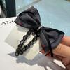 Acessórios para cabelo de princesa francesa retrô Escape High-end Polo Bow BB Clip 2024 Novo grampo de cabelo Shark