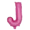 Globos de Letras Rosas de 16 pulgadas A-Z Inglés 0-9 Número Rosa Fiesta Cumpleaños Set Decoración Banner Globos de Papel de Aluminio