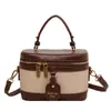 Bolsa de Mão, Bolsa Tote Pequena, Bolsa Caixa para Ir ao Trabalho, Bolsa Exquisita de Luxo Leve Outono e Inverno, Bolsa Transversal de Ombro Feminina