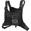 Bolsa de pecho táctica multifuncional para correr, deportes, senderismo al aire libre para hombre, chaleco táctico, bolsa de pecho