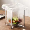 Nuevo soporte plegable práctico para bolsas de basura 2026 para encimeras de cocina y escritorios, almacenamiento y drenaje de cubos de basura