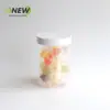Lata Redonda Transparente para Mascotas de 400 ml, Lata para Comida, Botella de Plástico, Lata de Plástico, Lata para Snacks de Frutos Secos y Té Aromatizado, Lata de Empaque