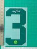 23-24 Pa Ermeiras A Camisa Adulto Estampagem de Número e Letra Mapa de Transferência de Calor Bola