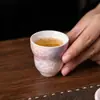 Taza de Calabaza de Cerámica con Esmalte de Cristal de Lujo Ligero Miyan, Tamaño Pequeño para Uso Doméstico, Taza de Té para Mujer, Juego de Té Kung Fu, Taza para Cata de Té, Taza Individual