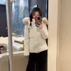Jaqueta de Algodão Estilo Coreano Emagrecedora para Cintura Feminina, Estilo Curto de Inverno, Super Bonita, Jaqueta de Algodão Acolchoada com Gola Grande de Pelo, Tamanho Grande para Mulheres Baixas, Casaco de Algodão Espesso