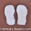 Palmilha de lã pura australiana Fur One Winter Palmilha de lã quente espessada para homens e mulheres Palmilha quente absorvente de suor