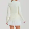 Conjunto de Saia de Tênis Transfronteiriço Europeu e Americano Feminino Golfe Saia de Tênis Esportivo Casual Badminton Roupa de Yoga