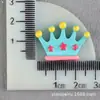 Materiais Infantis Acessórios de Resina Coroa de Cinco Pontas Acessórios de Cabelo Adorno de Cabeça DIY Elástico de Creme Acessórios para Capa de Celular
