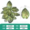 Plantas Verdes Artificiales de Venta Caliente Transfronteriza, Plantas en Maceta de 18 Hojas para Decoración de Escenas, Plantas Verdes Falsas para Paisajismo de Hoteles y Centros Comerciales