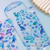 Planner Decorativo 3D de Cristal Epóxi Sonhador Desenho Animado Fofo Água-viva do Oceano Diário Recompensa Infantil Adesivos Estilo Ocidental