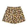 Pantalones Casuales Nuevos de Verano para Adolescentes, Shorts Deportivos Sueltos de Cintura Media, Shorts Finos Versátiles Transpirables con Estampado de Leopardo Modernos
