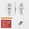 Caixa de Ferramentas de Aço Inoxidável Fivela Bico de Pato Caixa de Couro Caixa de Madeira Trava de Mola Metal Anti-Roubo Fivela de Cadeado Fixa