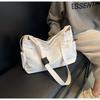 Bolsa Grande de Tela de Nailon para Mujer 2024 Primavera y Verano Nueva Moda Casual Bolsa de Lona de Gran Capacidad para Hombro Cruzada Tipo Almohada