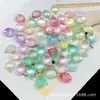 Gradiente 15*22mm Pétalos de Loto Perlados Pulsera DIY Cadena para Teléfono Adorno Colgante para Coche Accesorios con Cuentas Materiales de Decoración