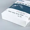 Bolsa tejida de material PP con bolsillo para válvula cuadrada, patrón, tamaño y color personalizados, bolsa tejida para empaque de materiales de construcción químicos