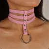 Juguetes Sexuales para Adultos Transfronterizos Collar para Cuello de Reina de Cuero Anillo para Cuello Coqueteo Cosplay Juguetes Alternativos Tentación Sexy Bondage