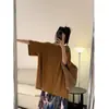 Camiseta de linho oversized estilo coreano com estampa de floco de neve para mulheres, verão 2026, manga curta, casual e relaxada, fina, nicho, solta, top versátil
