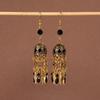 Brincos retrô de estilo étnico que combinam com tudo, brincos elegantes de borla boêmia para férias femininas, brincos longos personalizados europeus e americanos