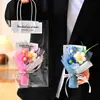 Flores Artificiales, Flores de Hilo Tejido, Flores Pompones, Flores Falsas, Regalos de Cumpleaños, Flores Hechas a Mano, Recuerdos, Pequeños Ramilletes Transfronterizos al por Mayor