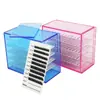 Caja de Almacenamiento de Extensiones de Pestañas Acrílica de 5 Capas, Caja de Almacenamiento con Forma de Flor de Camelia, Caja de Almacenamiento de Escritorio para Extensiones de Pestañas Individuales