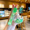 Llavero de Oso Pintado al Óleo Colgante de Campana para Aliviar el Estrés Regalo Venta Directa de Fábrica Mismo Estilo que Xiaohongshu Regalo Lindo y Divertido