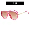 Gafas de Sol con Forma de Sapo Simples 2025 Nuevas Gafas de Sol Europeas y Americanas de Moda Versátiles Retro para Conducir Viajes