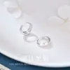 Aretes de Aro Circulares Lisos de Plata Esterlina 999 para Mujeres Pinzas para Orejas Tachuelas para Cartílago de la Oreja Tachuelas para Orejas Pequeños Aros para Orejas Versátiles de Nicho