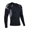Ropa Deportiva Transfronteriza Ajustada para Hombre Alta Elasticidad Secado Rápido Manga Larga Manga Corta Baloncesto Fútbol Fitness Ciclismo Capa Base Blanca Absorbente de Sudor
