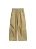 Calça Casual Xadrez Nanxia Estilo Retrô Americano Corte A Wide Leg Unissex Design Solto Tendência