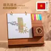 Calendario de Escritorio de Madera 2027 Planificador Diario de Escritorio Personalizado Adorno Memo Cuaderno Creativo para Escritorio de Oficina Personalizado