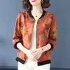 Roupa Versátil de Proteção Solar de Verão com Estampa do Mickey de Manga Longa Xue'Er para Mães, Jaqueta Fina Casual, Jaqueta de Baseball Solta