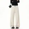 Pantalones de hombre, colección primavera/otoño 2026, corte holgado, pierna ancha, corte recto, nuevos pantalones deportivos casuales para hombre, pantalones de chándal de otoño
