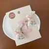 Tela Estilo Bosque Dibujo Animado Conejo Diadema Pasador Elástico Bordado Niña Lazo para el Cabello Lindo Cuerda para el Cabello Estrella Accesorios para el Cabello
