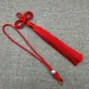 Colgante Conmemorativo de Xiangfei con Nudo de la Paz + Borla de Doble Nudo de Oreja 12cm Borla Insignia Acrílica Colgante Decoración Hecha a Mano